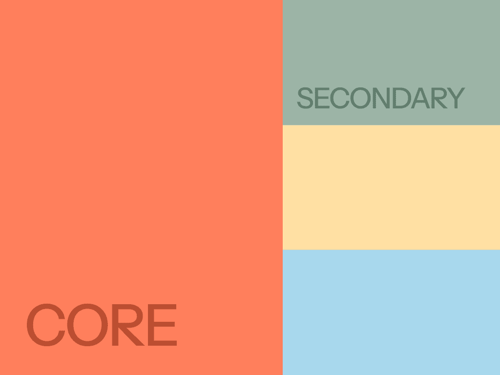 Stack Results core and secondary colour palette